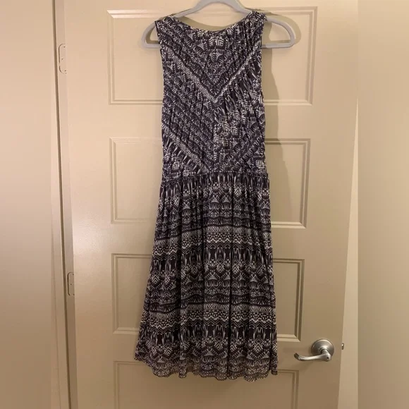 Black Patterned Vera Dress by Weston Wear for Anthropologie size XL - Picture 3 of 5